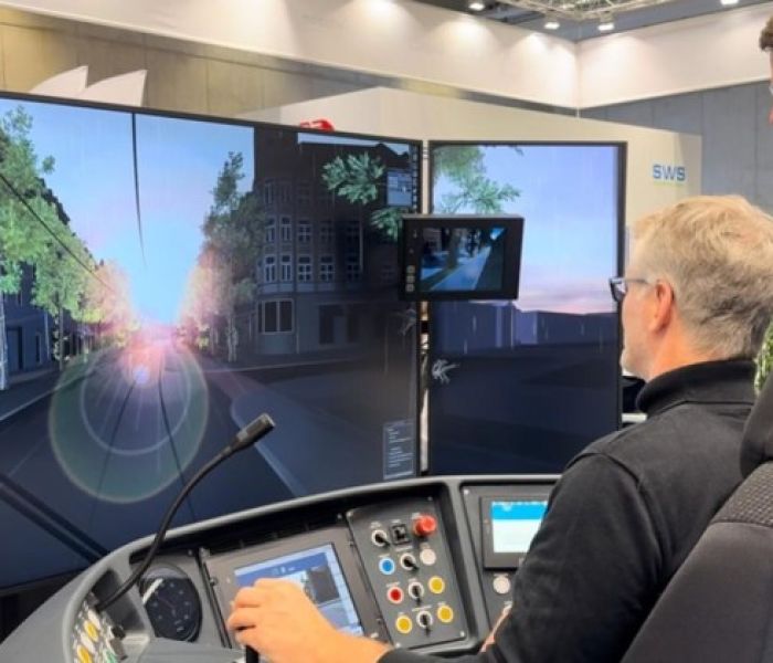 Auf der internationalen Fachmesse für Verkehrstechnik "InnoTrans (Foto: IABG)